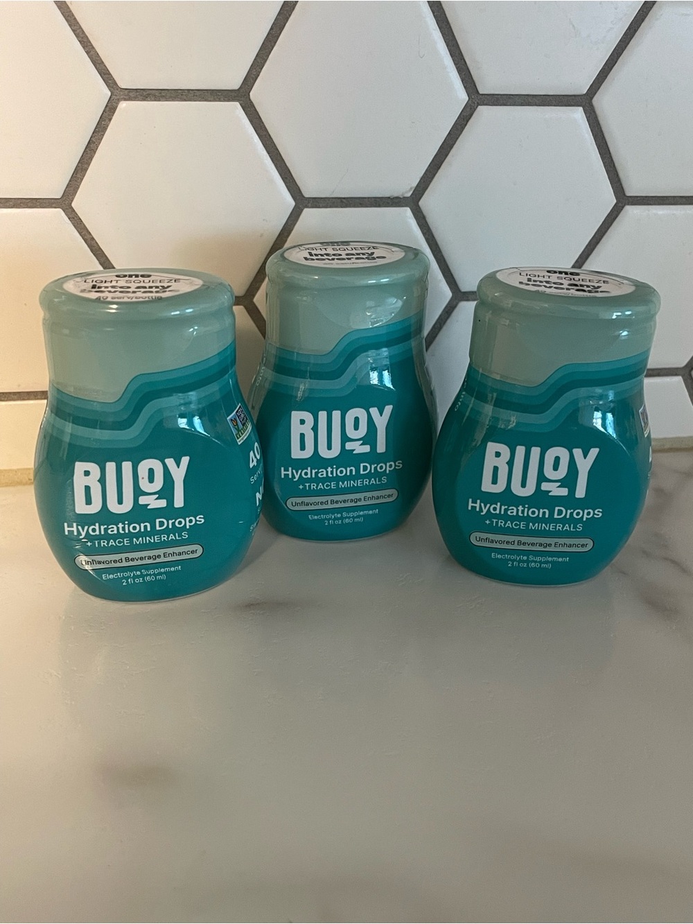 Buoy Electrolyte Drops 3-Pack | No Added Sugar | Trace Minerals & Vitamins
